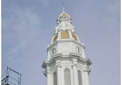 Renovation of a lead-coated copper clock tower of a hospital in White Plains, NY